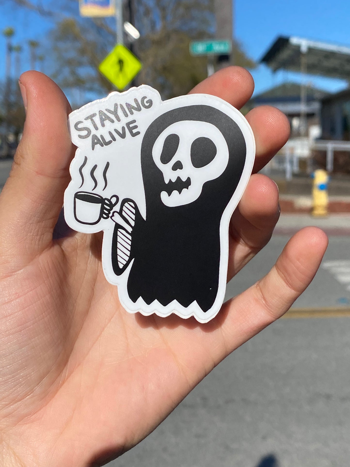 Staying Alive Sticker