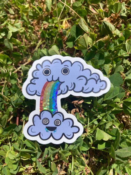 Rainbow Clouds Sticker