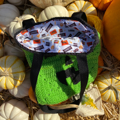 Lime Green Mini Pumpkin Tote