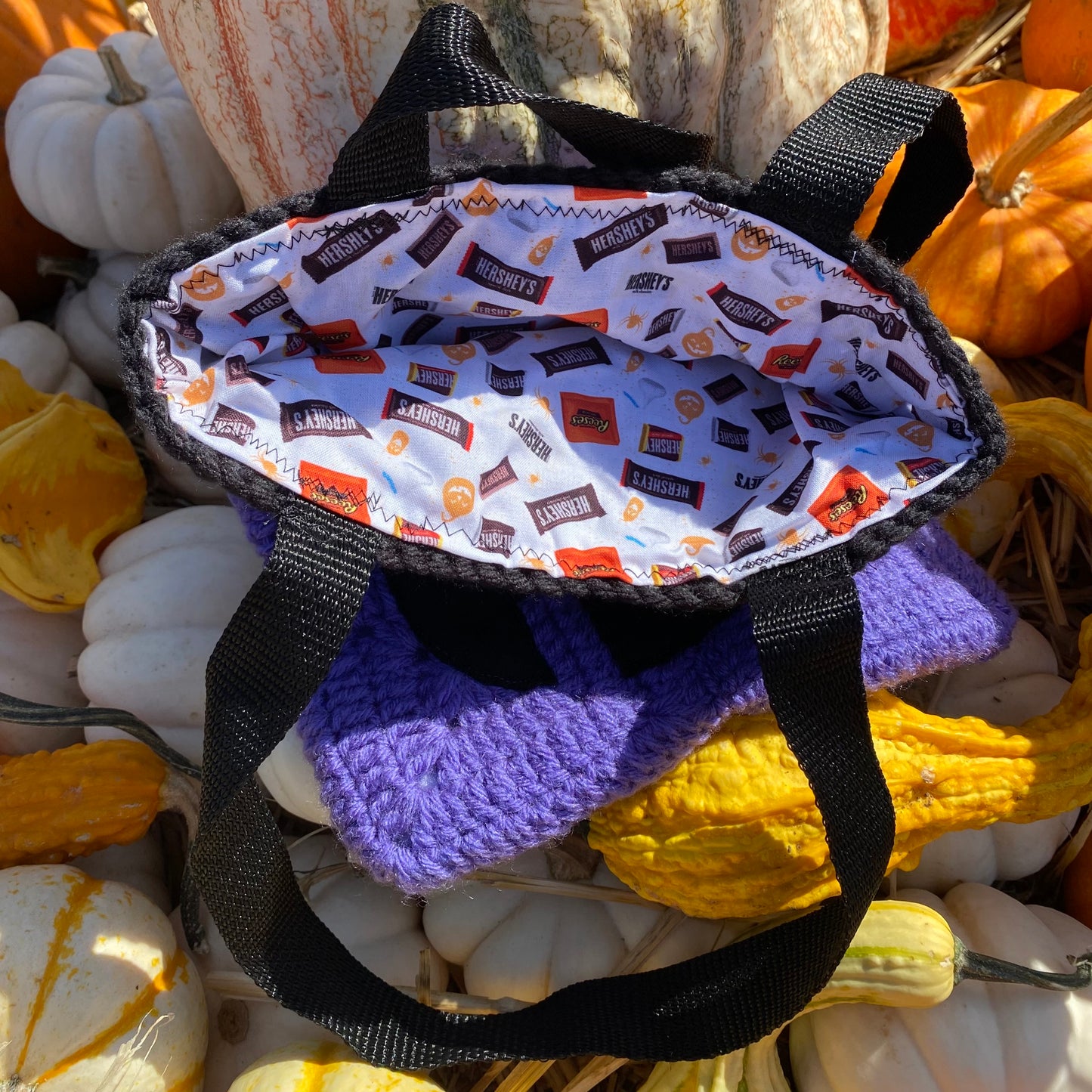 Purple Mini Pumpkin Tote