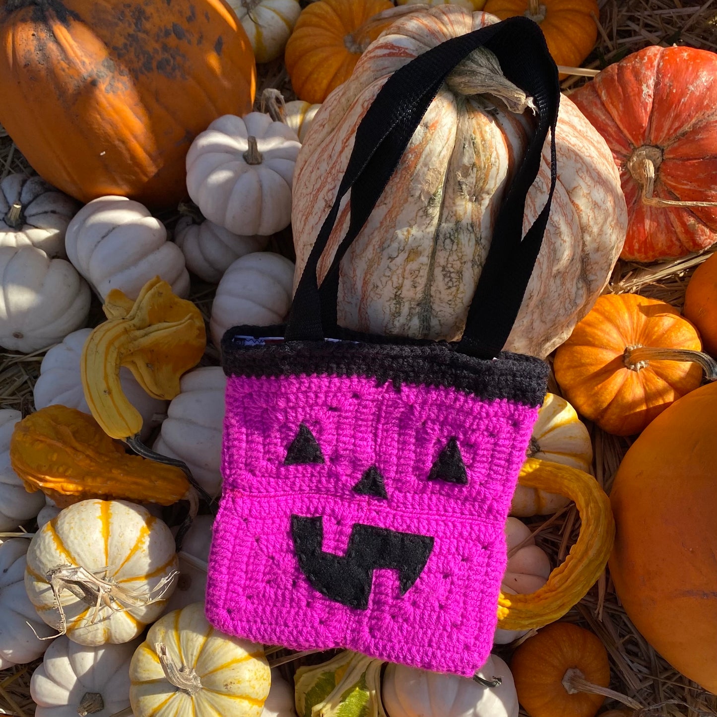 Pink Mini Pumpkin Tote