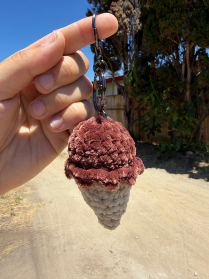 Ice Cream Cone Keychain