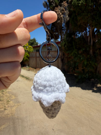 Ice Cream Cone Keychain