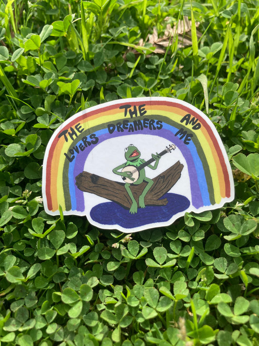 Kermie Rainbow Sticker